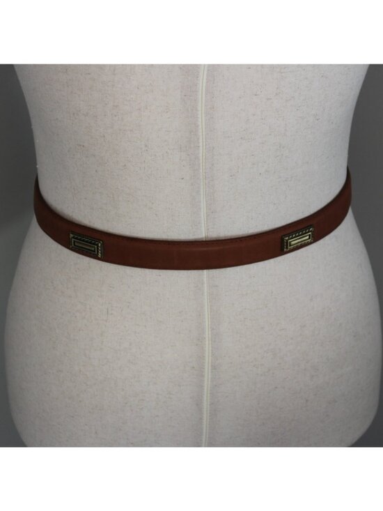 Montana Silversmiths Reflexions Western Belt L Brown Leather Brass Buckle main image 8